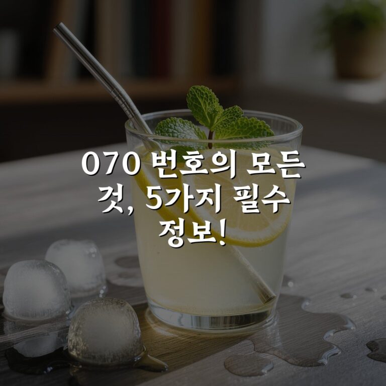 070 번호의 모든 것, 5가지 필수 정보!