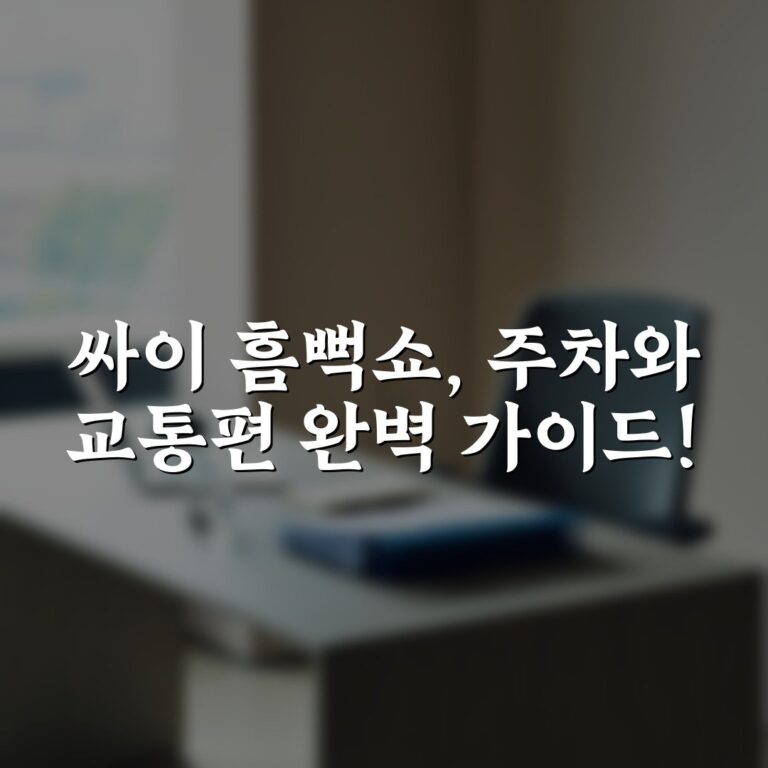 싸이 흠뻑쇼, 주차와 교통편 완벽 가이드!