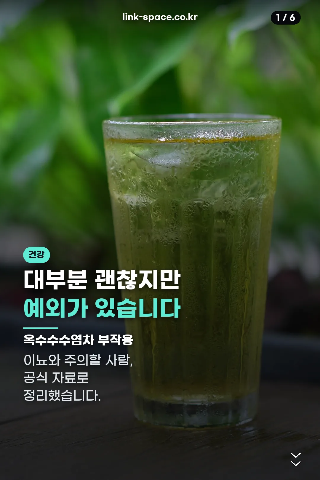 옥수수수염차 부작용 표지