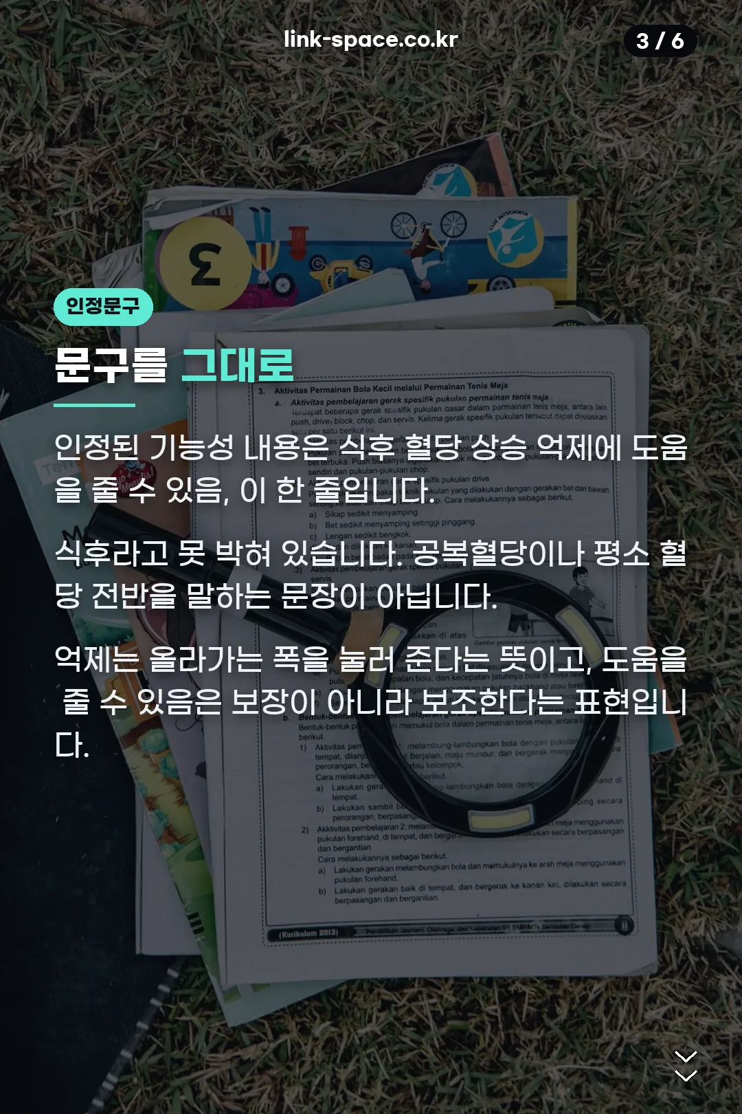 인정 문구 원문