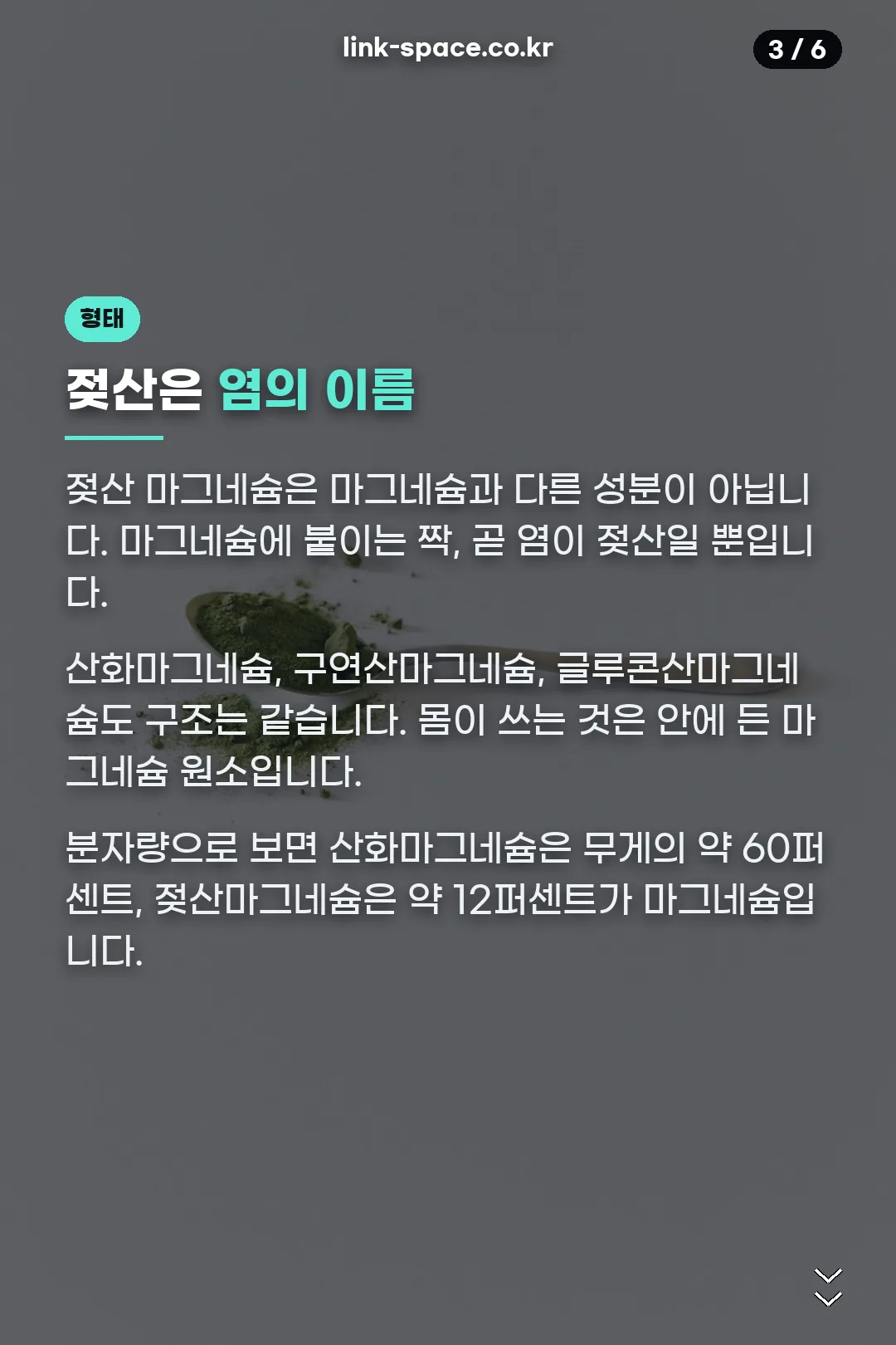젖산은 염의 이름