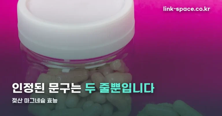 젖산 마그네슘 효능 — 인정된 기능성은 두 줄뿐입니다
