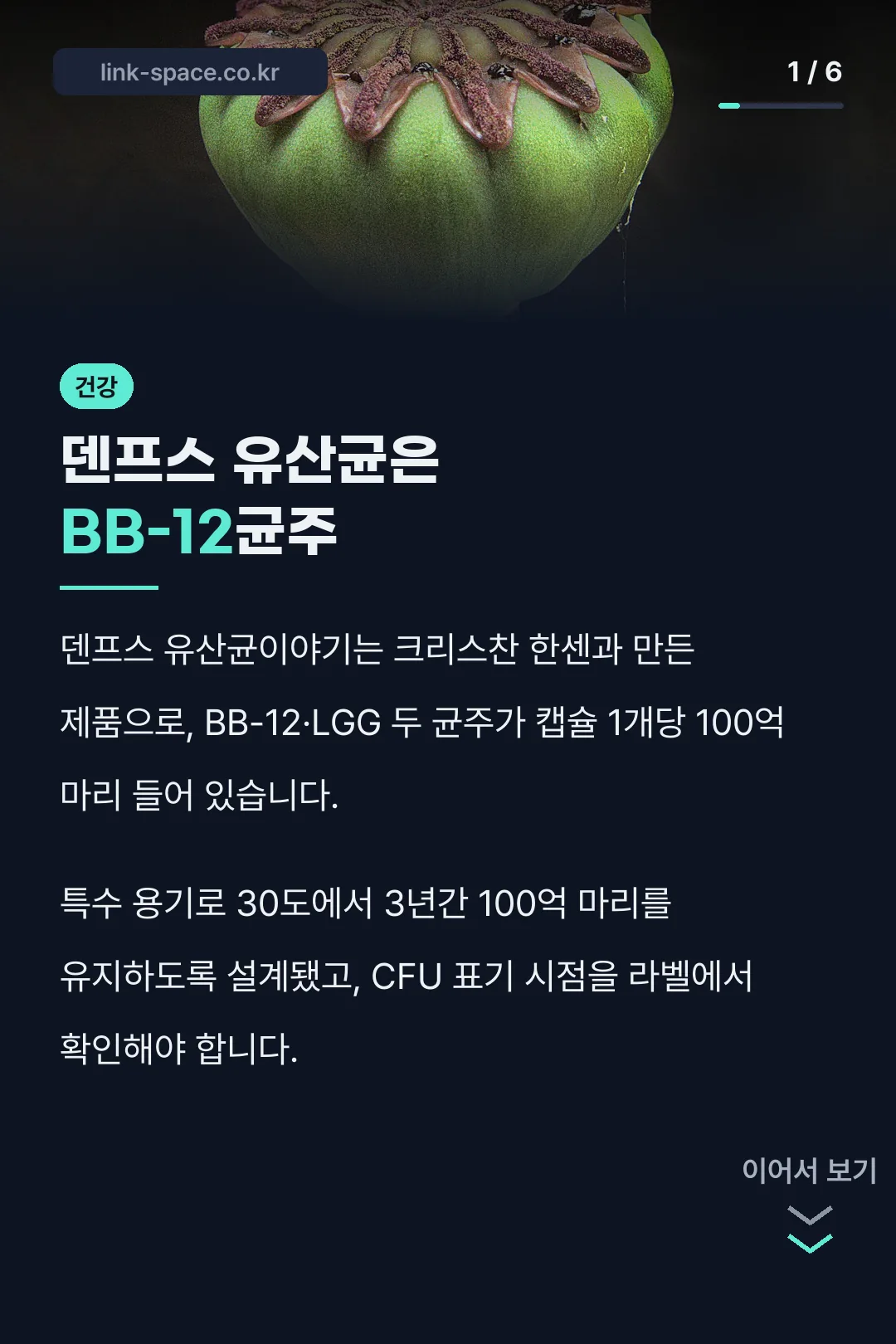 덴프스 유산균은 BB-12균주