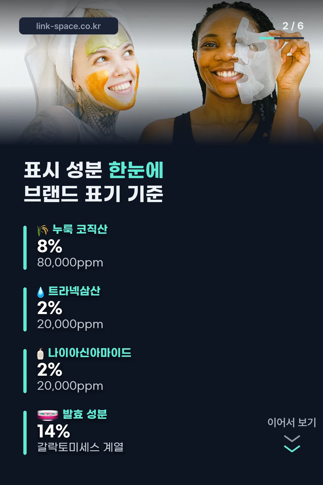 표시 성분 한눈에