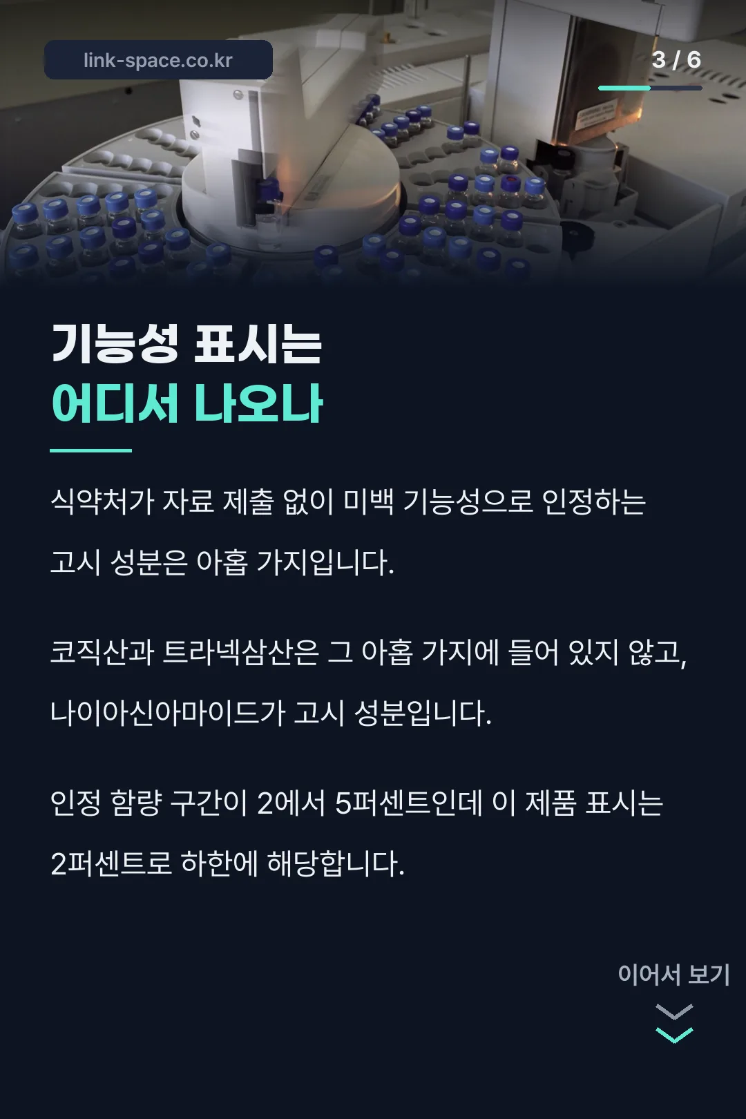 기능성 표시의 근거