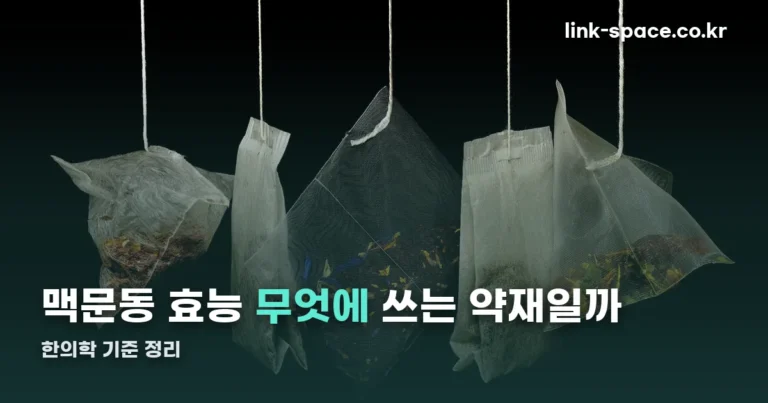 맥문동 효능 — 생맥산 처방과 한의학 기록 정리 (10월 4일 기준)