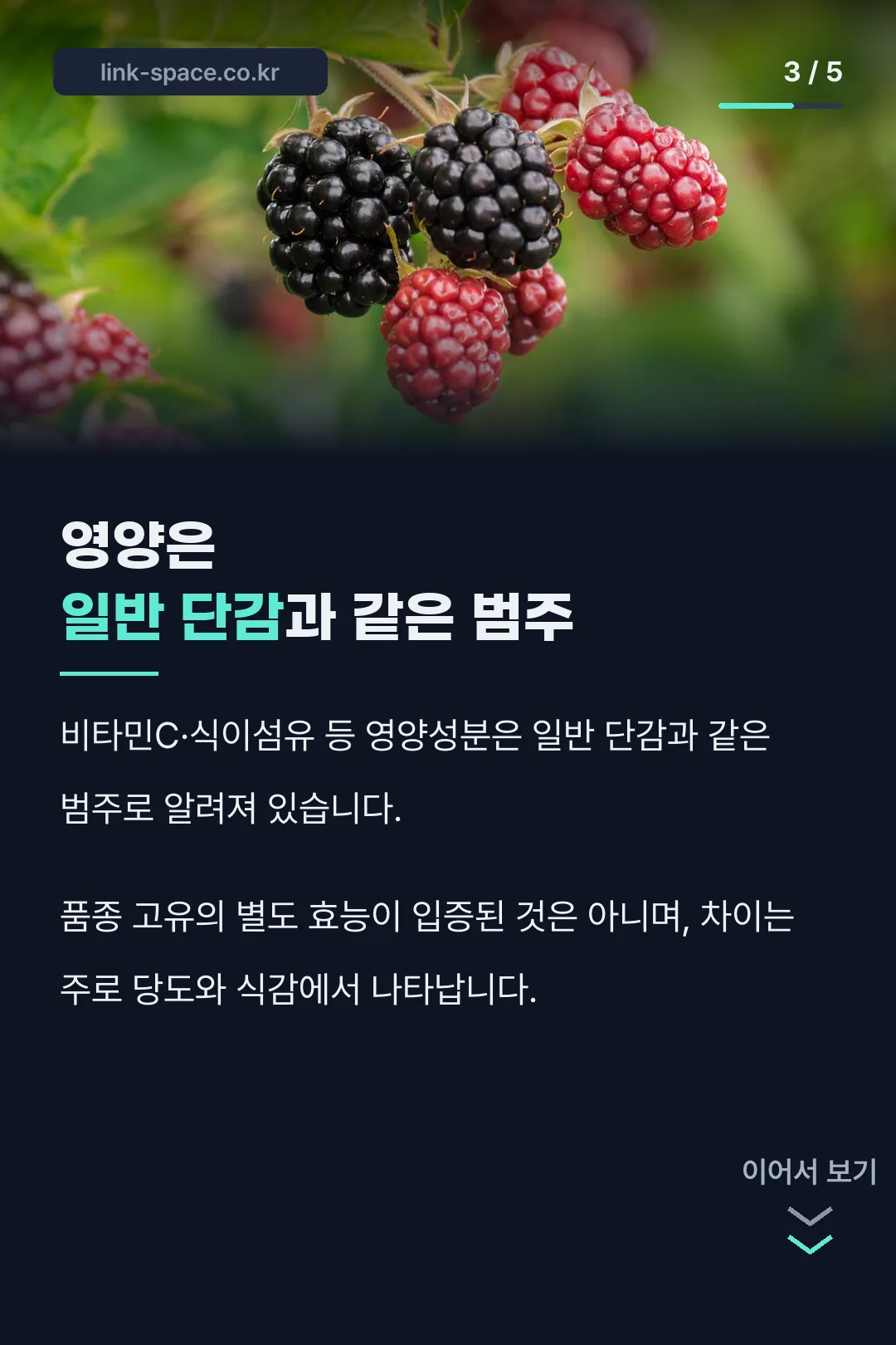 영양은 일반 단감과 같은 범주